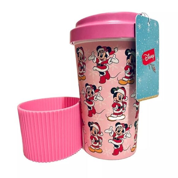 NWT Disney Mickey and Minnie Bamboo Travel Mug - Picture 4 of 16